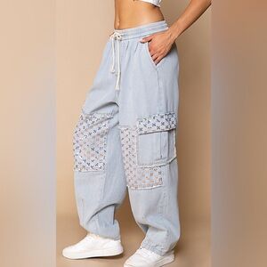 POL Oversized denim pants